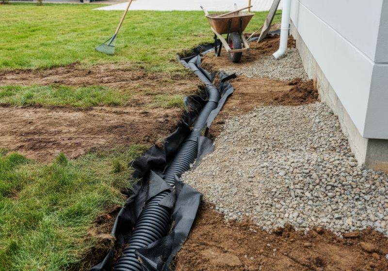 Black Mulch Installation