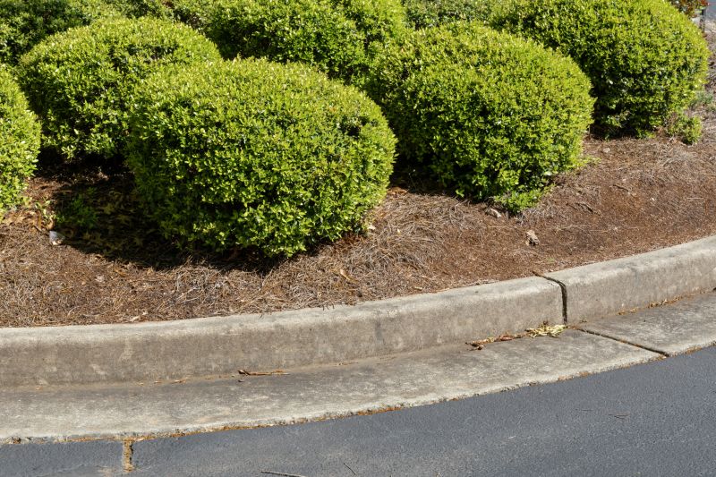 Brown Mulch Installation