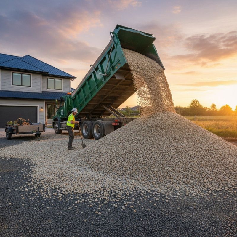 Decorative Gravel Delivery detail
