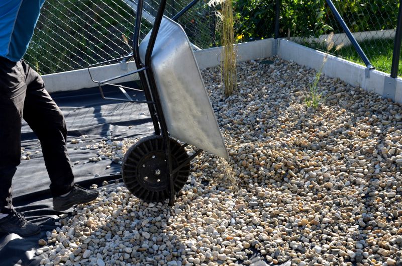 Pea Gravel Spreading