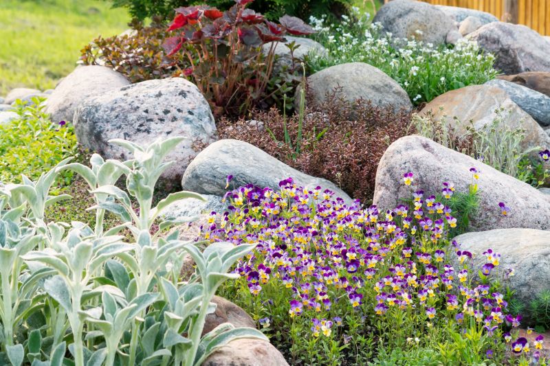 River Rock Garden Installation