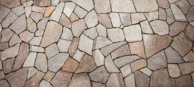 River Stone Installation