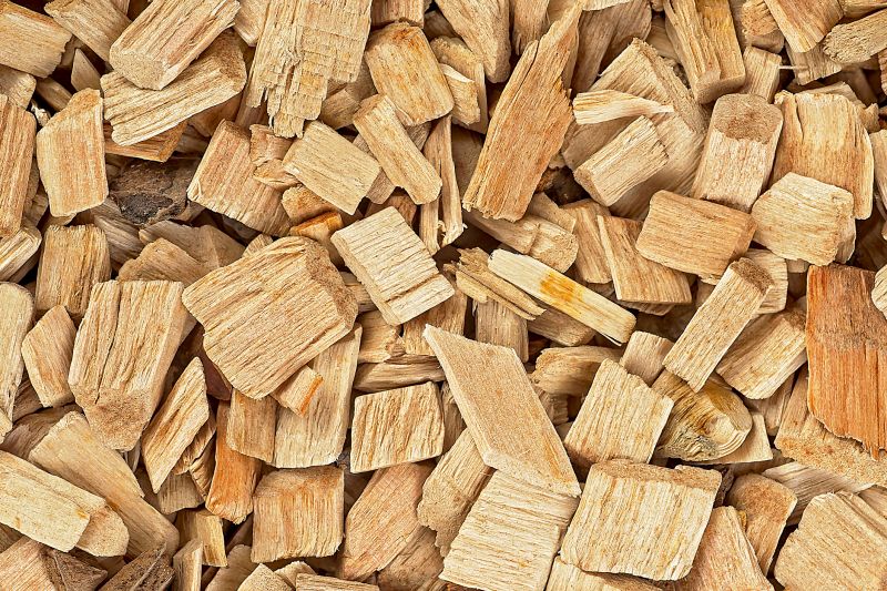Wood Chips Spreading